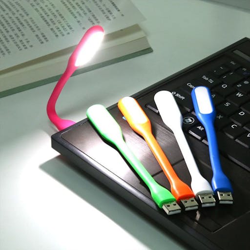 Mini Lanterna Luminária Led Usb Portátil Notebook Leitura